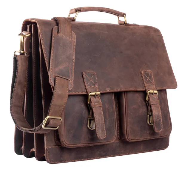 Leather Briefcase Brown