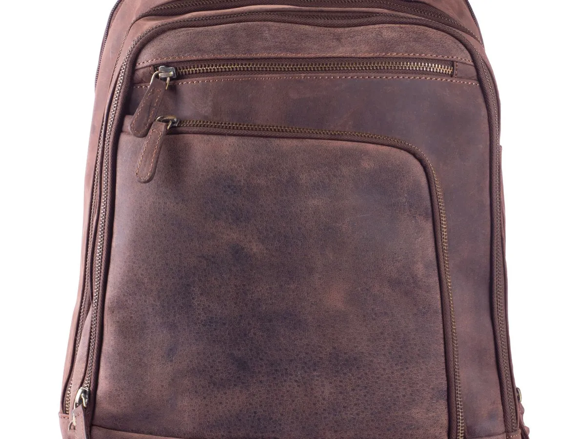 Leather Backpack Brown