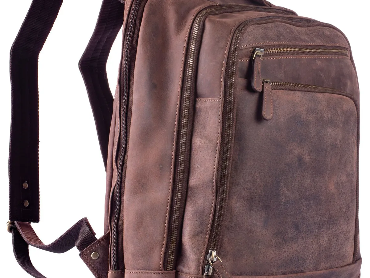 Leather Backpack Brown