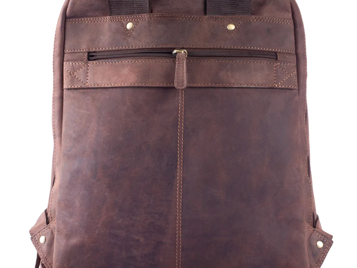 Leather Backpack Brown