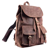 Leather backpack