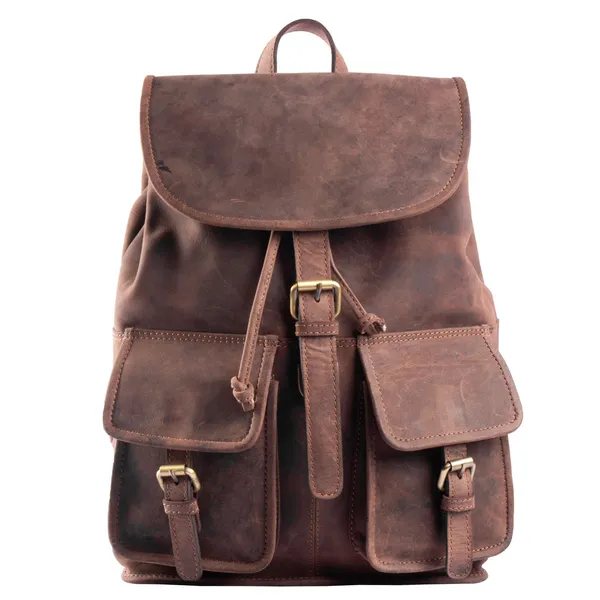 Leather backpack
