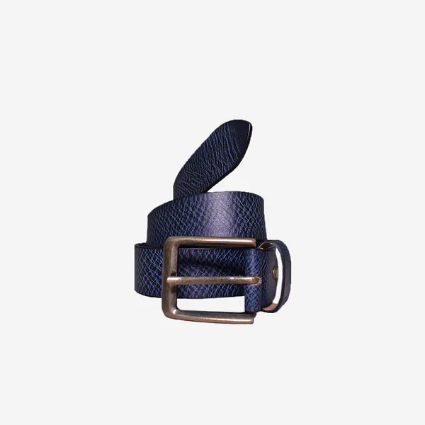 Leather Belt Blue