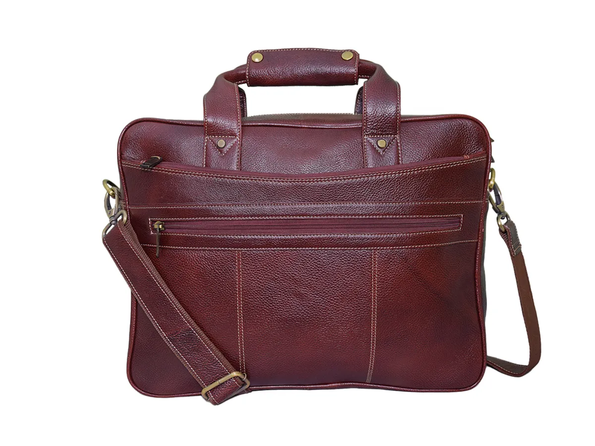 Leather Bombay Brown Bag