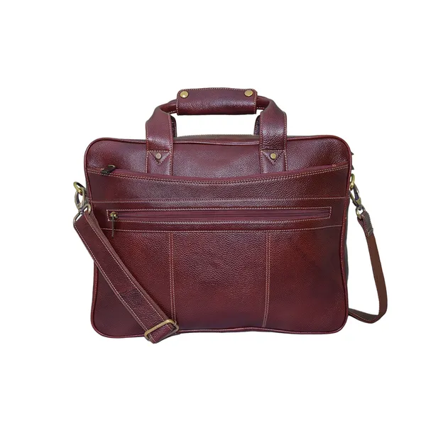 Leather Bombay Brown Bag