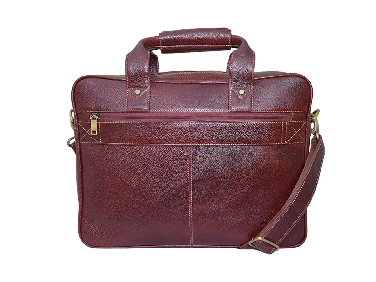 Leather Bombay Brown Bag