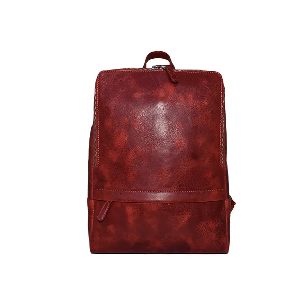 Leather Red Jordan Backpack