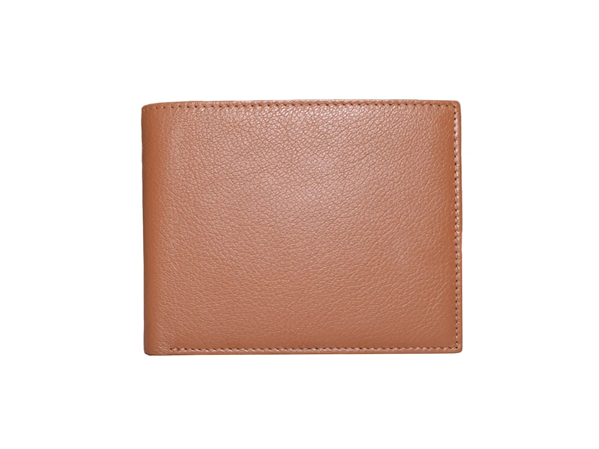 Leather Men Wallet Tan