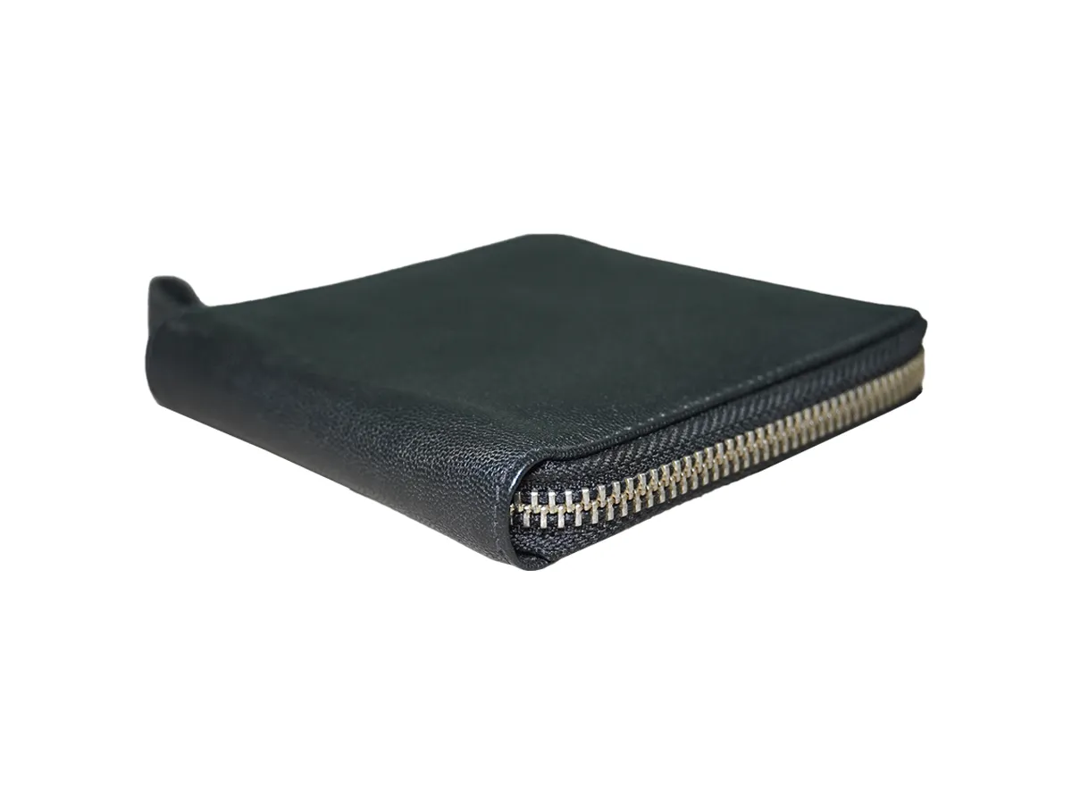 Black Designer Round Zipper Women Wallet