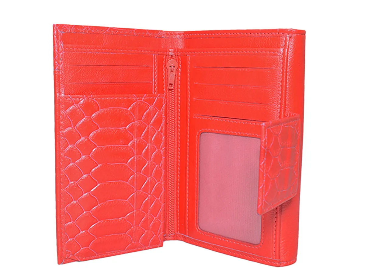 Leather Wallet -Red Color