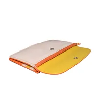 Women Leather Wallet Tangerine