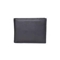 Leather Men Black Wallet