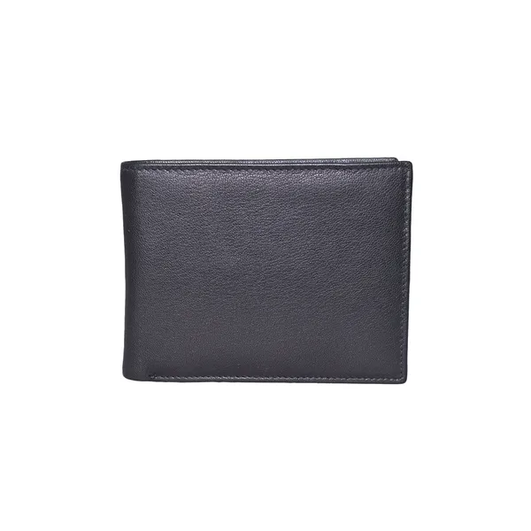 Leather Men Black Wallet