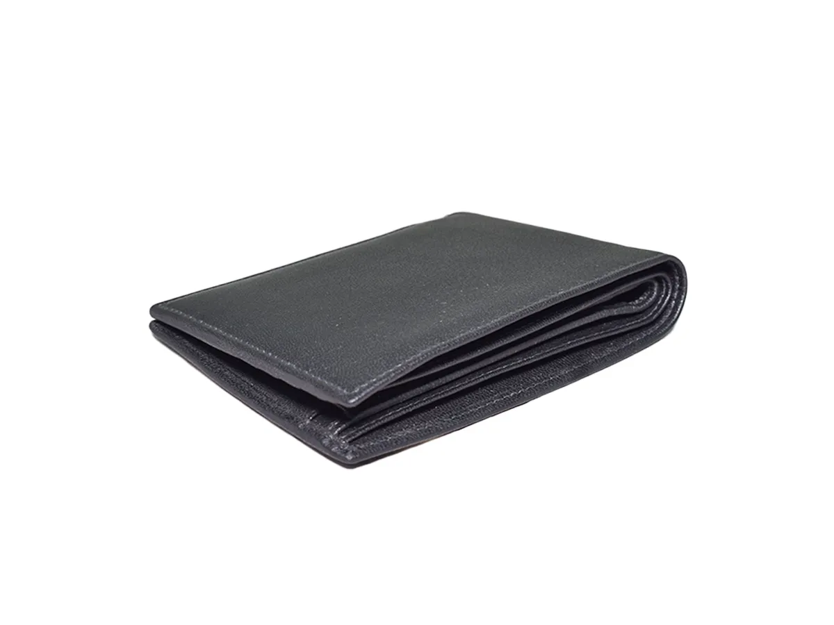Leather Men Black Wallet